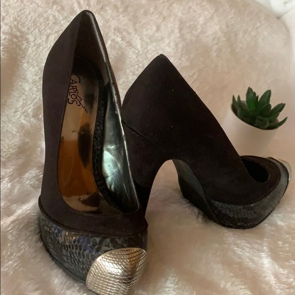 Carlos Platform Heel with steel toe snake design - Picture 6 of 7